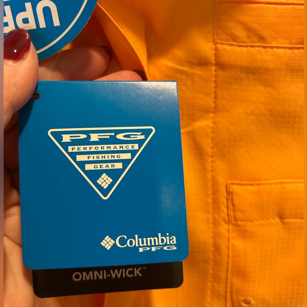 Columbia Men's PFG Short Sleeve Shirt SPF 40 Size M NWT Fishing - Picture 8 of 12